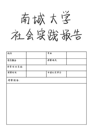 大学生社会实践成果